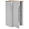 vidaXL Bathroom Wall Cabinet White 35 x 30 x 60 cm Solid Pine Wood