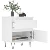 vidaXL Bedside Cabinet White 40x35x50 cm Engineered Wood