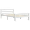 vidaXL Bed Frame without Mattress White Solid Wood Pine 90x200 cm