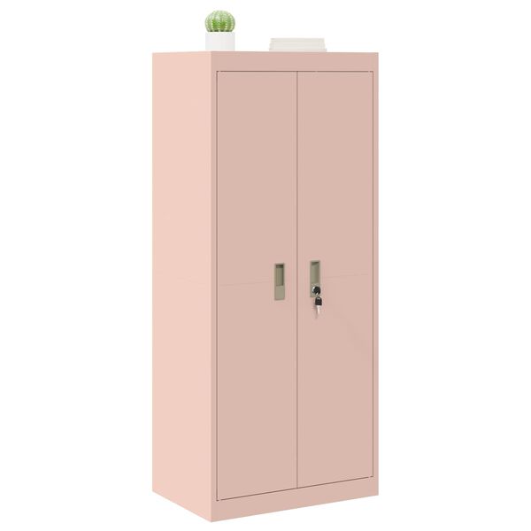 vidaXL Storage Cabinet Pink 60 x 40 x 140 cm Steel