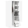 vidaXL Wardrobe White 80x52x180 cm Engineered Wood