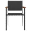 vidaXL 5 Piece Outdoor Dining Set Poly Rattan Black