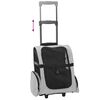 vidaXL Pet Trolley 3-in-1 Design Grey 48x32x(57-106) cm Oxford Fabric