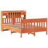 vidaXL Bed Frame without Mattress Wax Brown 140x200 cm Solid Wood Pine