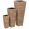 vidaXL Raised Bed | Brown | Water hyacinth and steel frame | Multiple sizes