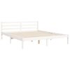 vidaXL Bed Frame without Mattress White 160x200 cm Solid Wood