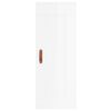 vidaXL Highboard High Gloss White 34.5x34x180 cm Engineered Wood