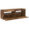 vidaXL TV Cabinets 2 pcs with LED Lights Smoked Oak 60x35x40 cm