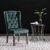 vidaXL Dining Chair Dark Green Velvet