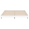 vidaXL Bed Frame without Mattress White 150x200 cm King Size Engineered Wood