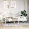vidaXL Daybed Frame with Headboard White 80 x 200 cm Steel