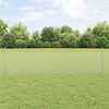 vidaXL Fence with Post Silver 0.5 x 25 m Steel
