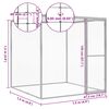 vidaXL Cat Cage 1.5x1.5x1.5 m Galvanised Steel