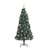 vidaXL Artificial Pre-lit Christmas Tree with Ball Set Green 150 cm