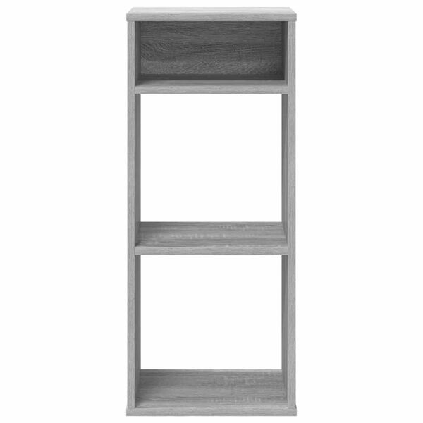 vidaXL Book Cabinet Grey Sonoma 34x31x80 cm Engineered Wood
