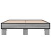 vidaXL Bed Frame without Mattress Grey Sonoma 120x190 cm Small Double