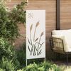 vidaXL Garden Privacy Screen White 50 x 140 cm Cold-rolled steel