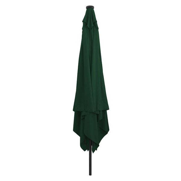 vidaXL Garden Parasol Green and Black 295 x 295 x 245 cm