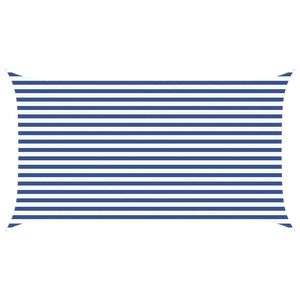 vidaXL Sun Shade Sail Blue and White 4,5 x 2,5 m 100% Polyester Oxford