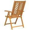 vidaXL Garden Chair 4 pcs Brown 57 x 72 x 109 cm Solid Acacia Wood