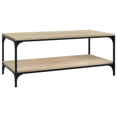 vidaXL Coffee Table Sonoma Oak 100x50x40 cm Engineered Wood