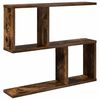 vidaXL Wall Shelf Smoked Oak 60 x 12 x 50.5 cm Engineered Wood