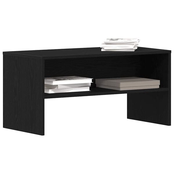 vidaXL TV Cabinet Black Oak 80x40x40 cm Engineered Wood