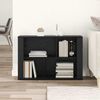 vidaXL Sideboard Black Oak 80 x 30 x 53 cm Engineered Wood