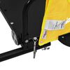 vidaXL Bike Trailer Yellow Oxford Fabric and Iron