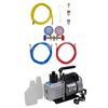 vidaXL Vacuum Pump with 2-way Manifold Gauge Set for Air Conditioning