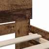 vidaXL Bed Frame with Headboard Old Wood 100 x 200 cm Engineered Wood