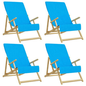 vidaXL Beach Towels 4 pcs Turquoise 60x135 cm Fabric 400 GSM