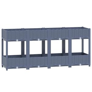vidaXL Raised Bed 160x40x71 cm Polypropylene