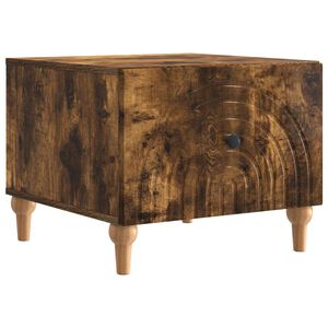 vidaXL Coffee Table Smoked Oak 49 x 50 x 40 cm Engineered Wood