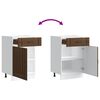 vidaXL Kitchen Base Cabinet Lucca Brown Oak Engineered Wood