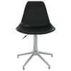 vidaXL Swivel Dining Chairs 6 pcs Black PP
