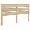 vidaXL Bed Frame with Headboard Sonoma 160 x 200 cm Solid Pine Wood
