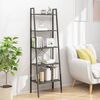 vidaXL 5-Tier Standing Shelf Black 56x35x174 cm