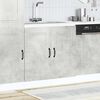vidaXL Sink Base Cabinet Kalmar Concrete Grey 80x46x81.5 cm Engineered Wood