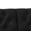 vidaXL Upholstered Headboard Black 200 cm Solid Pine Wood