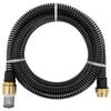 vidaXL Suction Hose | Black | PVC, Brass | 10 metres | Durable | Suction Hose