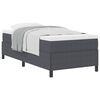 vidaXL Box Spring Bed Dark Grey 90 x 190 cm Velvet