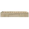 vidaXL Bed Frame without Mattress Sonoma Oak 75x190 cm Small Single Engineered Wood