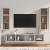 vidaXL 4 Piece TV Cabinet Set Concrete Grey Engineered Wood