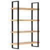 vidaXL 4-Tier Bookcase 120x40x180 cm Rough Mango Wood