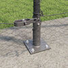 vidaXL Fence Post Grey 100 x 1.6 m (25 mm mesh) Steel and PVC