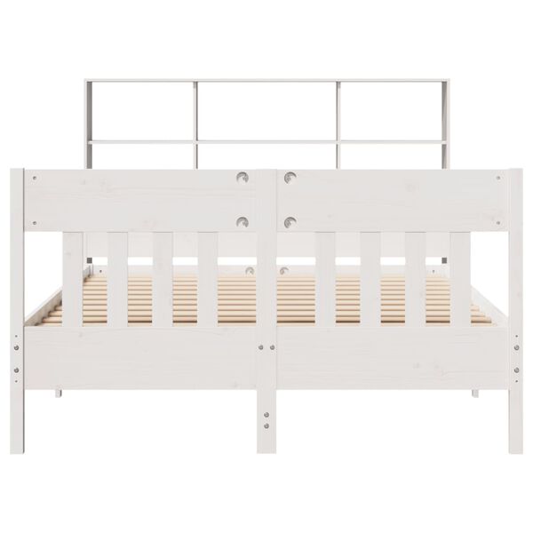 vidaXL Bed Frame without Mattress White 120x200 cm Solid Wood Pine