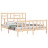 vidaXL Bed Frame without Mattress King Size Solid Wood Pine