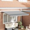 vidaXL Retractable Awning Manual Anthracite 250 x 200 cm Fabric