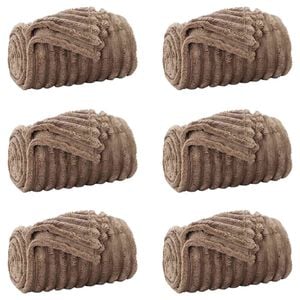 vidaXL Throw Blankets 6 pcs Camel 200 x 150 cm 4.75 kg Fleece